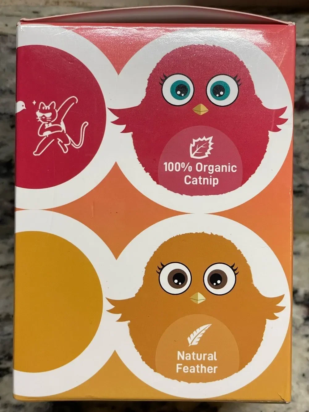 Pataroma Interactive Plush “Chirping Birds” for Cats Northern Cardinal & Sparrow